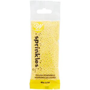 Wilton Nonpareils Sprinkles Pouch, Yellow