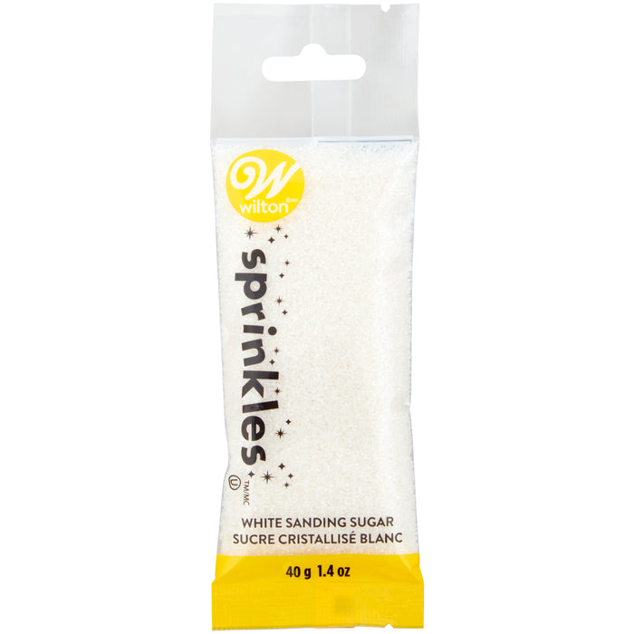 Wilton Sanding Sugar Sprinkles Pouch, White