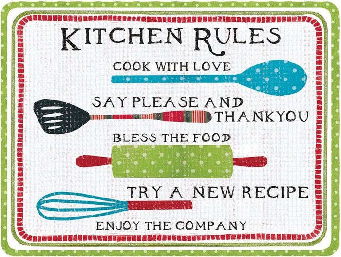 Lang Kitchen Rules Glass Cutting Board