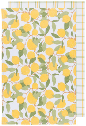 Danica Now Designs Tea Towel Set of 2, Lemons