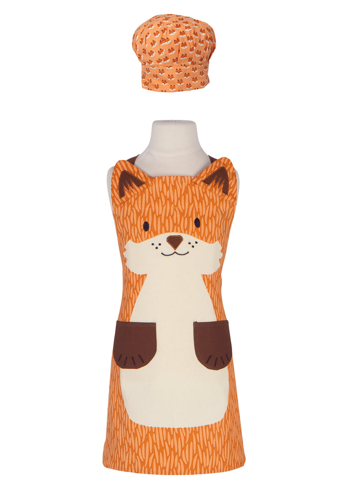 Danica Jubilee Apron Kids Daydream with Chef's Hat, Fox