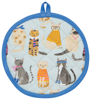 Danica Jubilee Shaped Pot Holder, Feline Fine