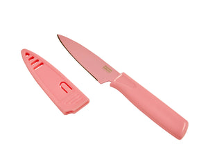 Kuhn Rikon Colori Paring Knife, Pink Bubblegum