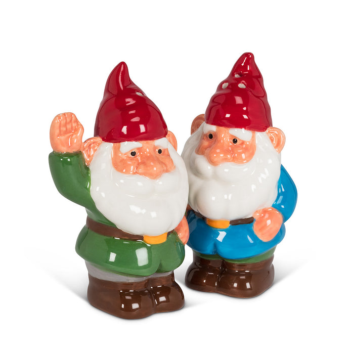 Abbott Salt & Pepper Set, Garden Gnomes