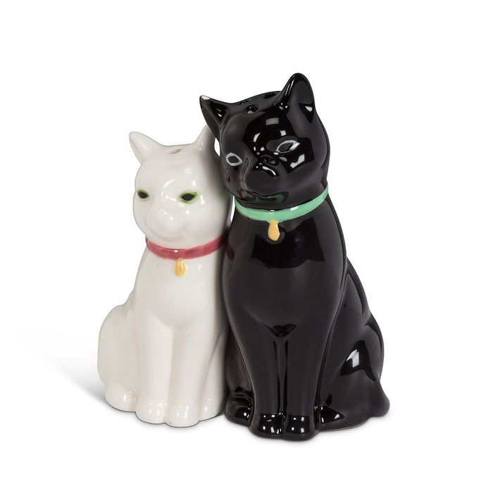 Abbott Salt & Pepper Set, Cuddling Cats