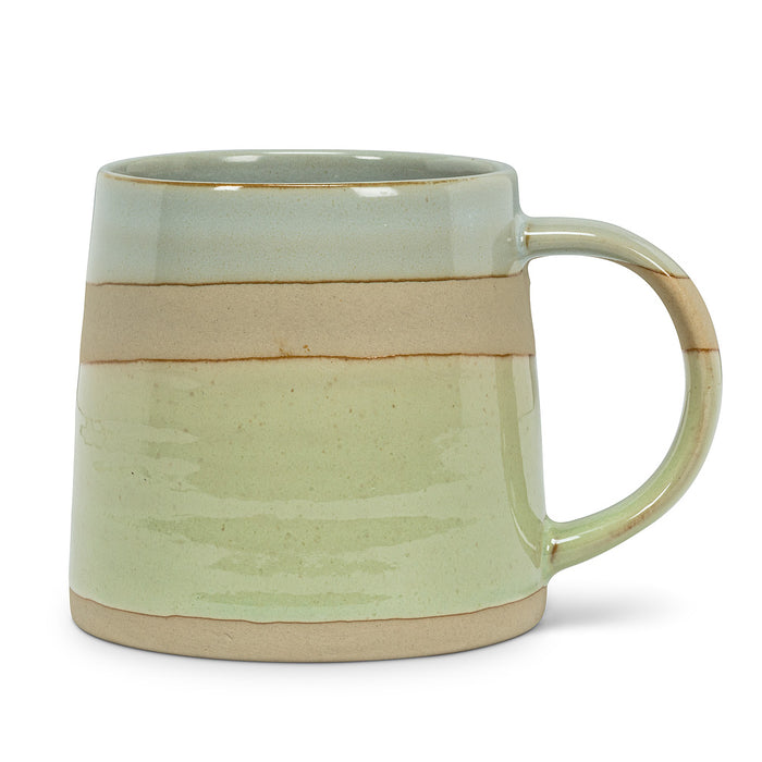 Abbott Rustic Style Mug 14 oz, Blue/Green