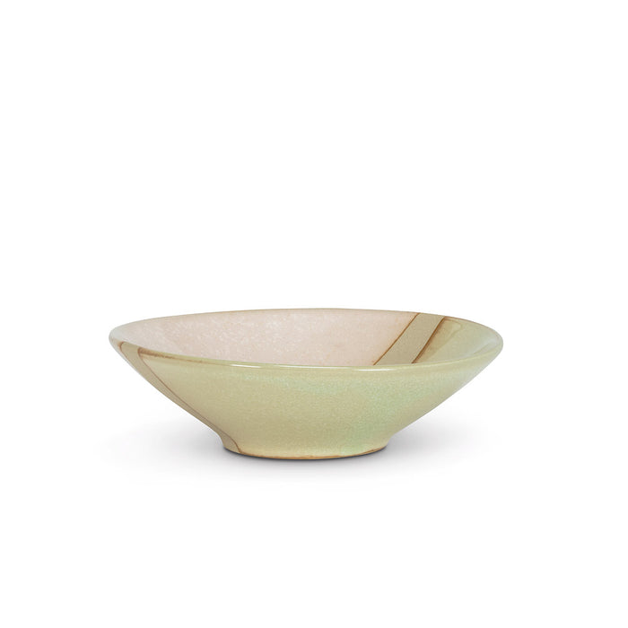 Abbott Rustic Style Dip Bowl 4 Inch, Pink/Green