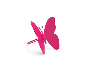 Harman Napkin Rings Set of 4, Butterfly Pink