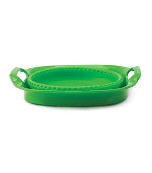 Joie Silicone Folding Colander, Green