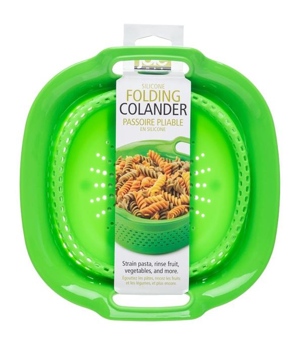 Joie Silicone Folding Colander, Green