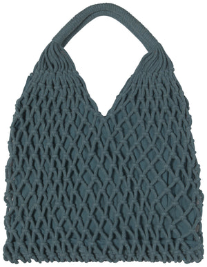 Danica Heirloom Macrame Bag, Lagoon