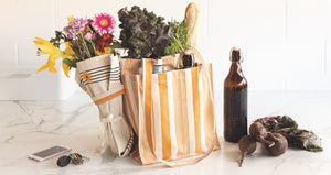 Danica Now Designs Shopping Tote, Ochre Stripe