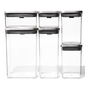 OXO SteeL POP 2.0 Container Set of 6