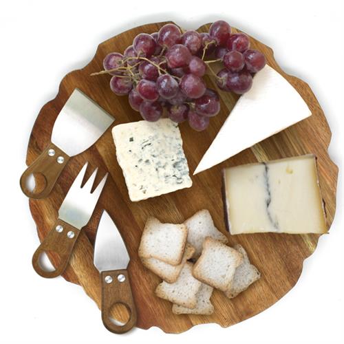 Natural Living Alpine Acacia Charcuterie Board