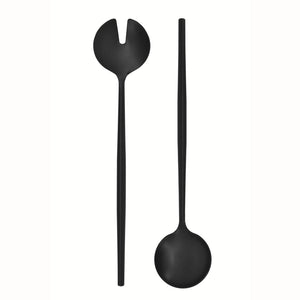 Natural Living Salad Servers Set of 2, Black