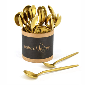 Natural Living Small Spoon, Gold