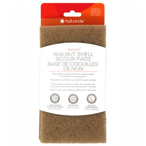 Full Circle NEAT NUT™ Walnut Shell Scour Pads Set of 3