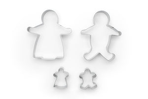 Fox Run Cookie Cutter Set, Gingerbread Family