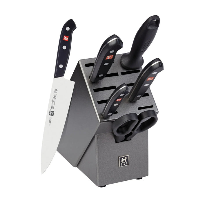 Zwilling Tradition 7pc Knife Block Set with Bonus Contemporary 8pc Steak Knife Set