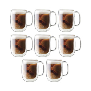 ZWILLING Sorrento Plus Glass Coffee Mugs Set of 8