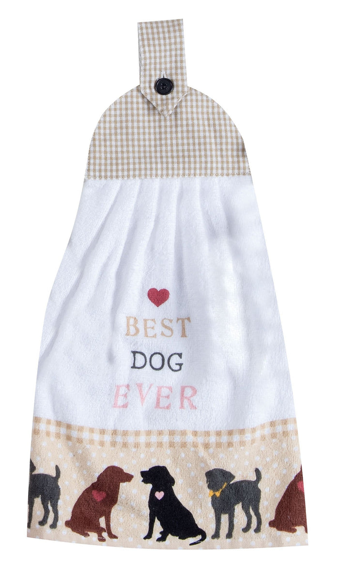 Kay Dee Tie Tea Towel, Fur Real Pets 'Best Dog Ever'