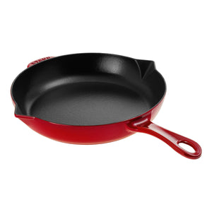 STAUB Frypan w/Pouring Spout 26 cm | 10 Inch, Cherry