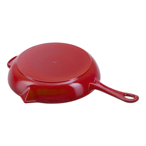 STAUB Frypan w/Pouring Spout 26 cm | 10 Inch, Cherry