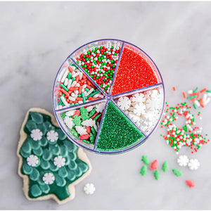 Wilton 6-Cell Sprinkles Christmas