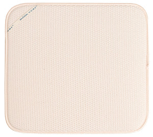 Envision Home Dish Drying Mat 16 x 18 Inch, Cream