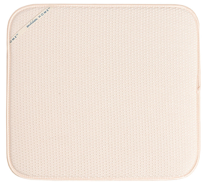Envision Home Dish Drying Mat 16 x 18 Inch, Cream