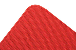 Envision Home Dish Drying Mat 16 x 18 Inch, Red