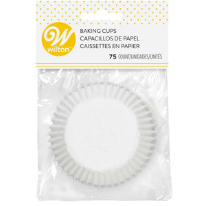 Wilton Standard White Cupcake Liners/Baking Cups, 75-Count