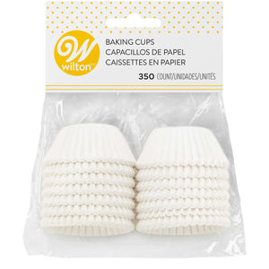 Wilton Mini Baking Cups, White