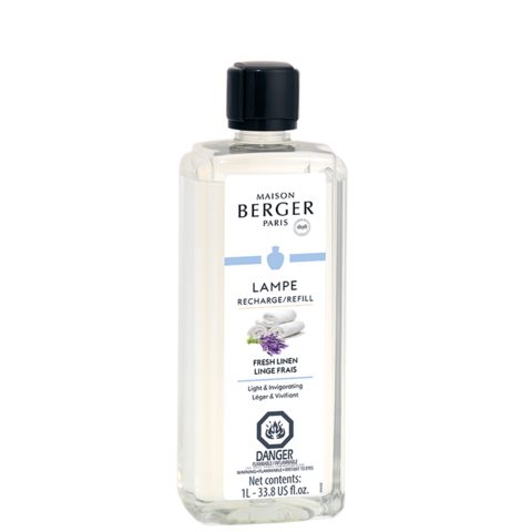Maison Berger Lamp Fragrance Refill 1 L,  Fresh Linen