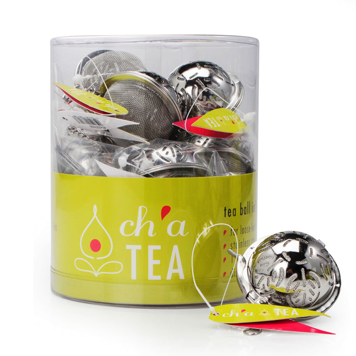 CH'A TEA Tea Balls, Leaf Design