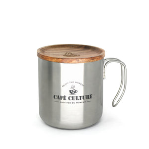 Café Culture Double Walled Mug 450ml, Stainless Steel