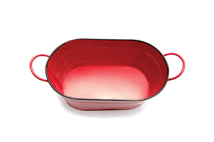 Nantucket Seafood Red Serving Tub