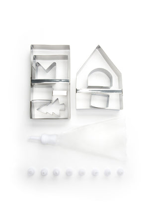 Fox Run Cookie Cutter Set, Gingerbread House Kit