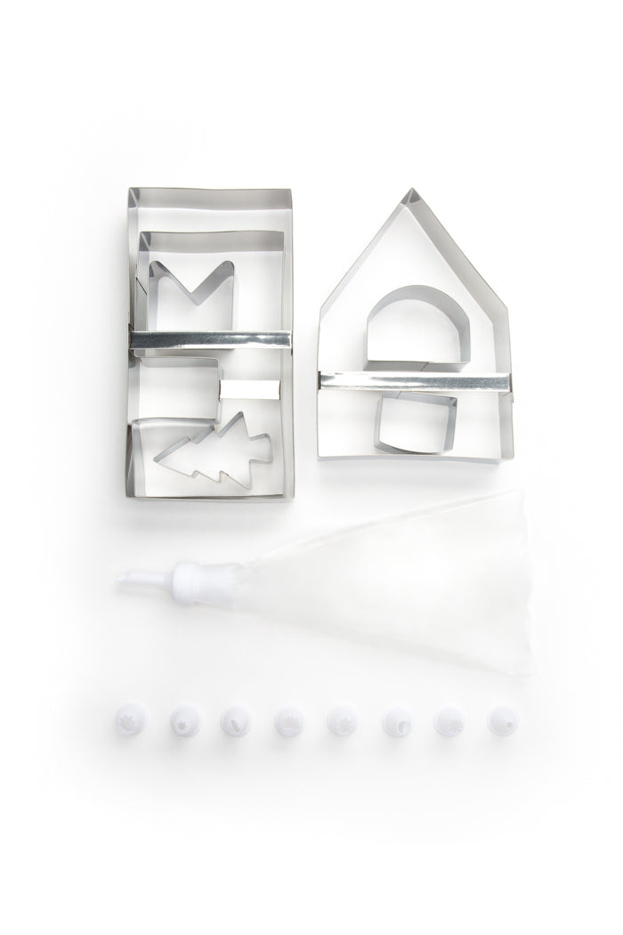 Fox Run Cookie Cutter Set, Gingerbread House Kit