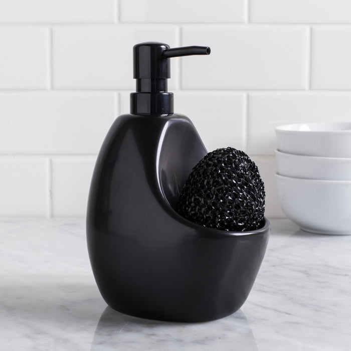 Umbra 'Joey' Soap Dispenser Pump & Scrubby Black