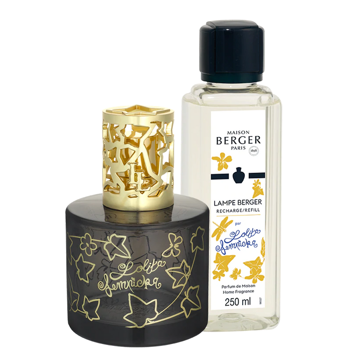 Maison Berger Lamp Gift Set, Pure Lolita Lempicka Black Lamp + 250ml Lolita Lempika