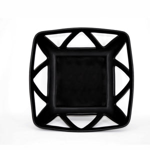 BIA PARK WEST Square Cut-Out Bowl, Black