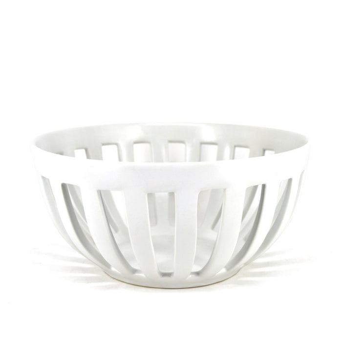 BIA PARK WEST Round Cut-Out Bowl, White