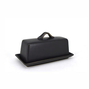 BIA PARK WEST Butter Dish, Black