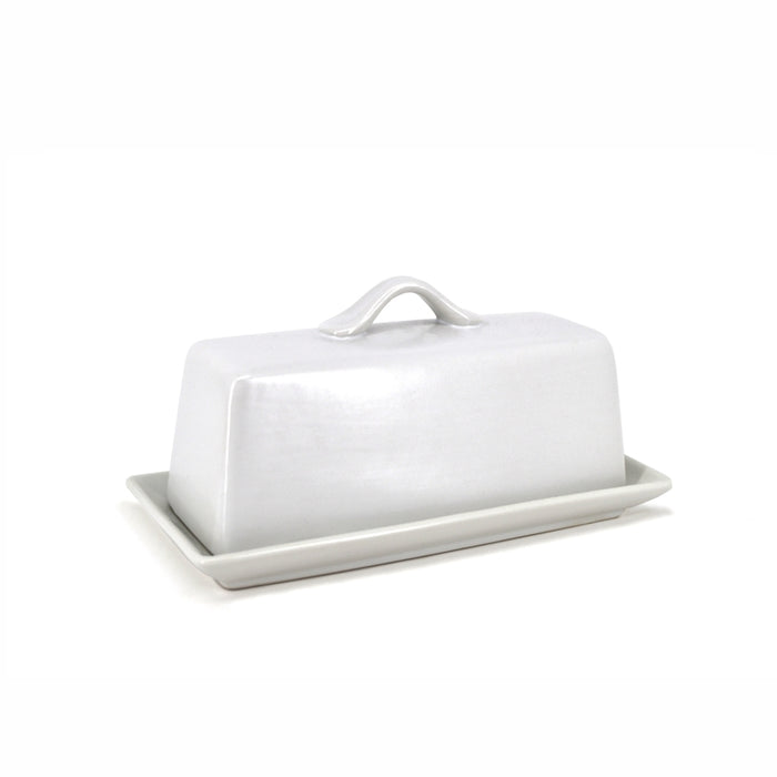 BIA PARK WEST Butter Dish, White