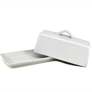 BIA PARK WEST Butter Dish, White