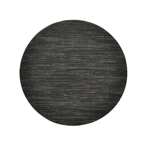 Harman Trace Basketweave Round Placemat, Black