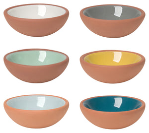 Danica Heirloom Terracotta Individual Pinch Bowl, Sky (Assorted Designs)