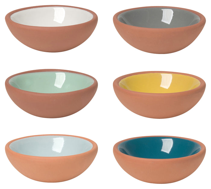Danica Heirloom Terracotta Individual Pinch Bowl, Sky (Assorted Designs)