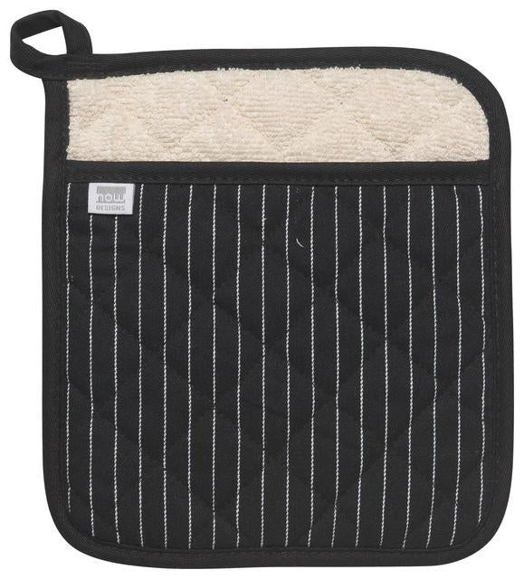 Danica Now Designs Pot Holder Superior, Black Pinstripe